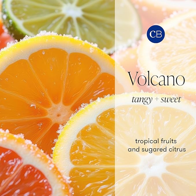 Capri Blue Volcano Fragranced Car Diffuser with Refills - Volcano Car Air Freshener Diffuser - Includes Tropical Fruit Scented Refills