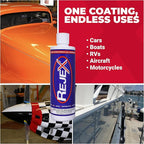RejeX High Gloss Finish That Protects, Long-Lasting Polymer Coating for Cars, Trucks, Boats, RV, Motorcycles, Aircraft, Glass, Painted Metal, Fiberglass, Acrylic, Gel Coat & Plastic Surface, 16 Fl Oz