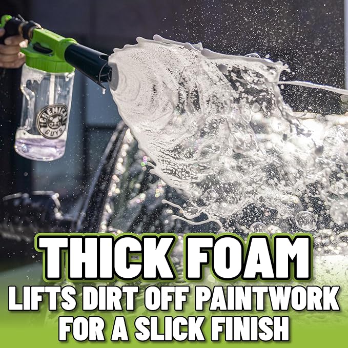 Chemical Guys TORQ Foam Blaster 6 - Foam Cannon Garden Hose Attachment, Easy to Use, Sprays Thick Suds for Safe Washing Trucks, SUVs, Motorcycles, RVs, and Other Vehicles