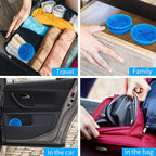24 Pack Blue Emesis Bags Disposable for Kids, 1000 ml Vomit Bag for Morning Sickness, Portable Nausea Bag for Pregnant Women,Barf Bags with Leak Resistant Design car and Travel