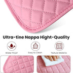Upgraded Car Center Console Cover with 2 Storage,Arm Rest Covers Armrest Cover for Car, Microfiber Leather Car Armrest Cover Cushion, Universal Car Interior Accessories for Vehicles（Pink longer）