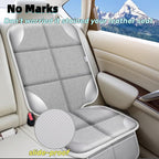 Meolsaek Car Seat Protector for Child Car Seat, Durable 600D Fabric Waterproof Car Seat Cover with Thick Pad Non-Slip Backing，No Imprints (Silver Gray-2pcs)
