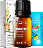 100% Pure Tuberose Essential Oil - 0.34 Fl Oz - Tuberose Oil for Hair, Skin, Diffuser, Aromatherapy & DIY Candle Making Scent