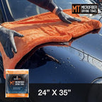 Suds Lab Large Microfiber Drying Towel (24 in x 35 in) Car Exterior Cleaning and Detailing Cloth, Safe On Plastic Trim, Glass, Carbon Fiber, Paint