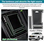 Autorder Center Console Organizer for 2021 2022 2023 Hyundai Santa Fe Accessories Armrest Storage Box Secondary Insert Tray with 2 Color Mats