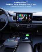 Magic Box - AI Box CarPlay Android Auto Wireless 2GB+16GB, Support YouTube, Netflix, Prime Video, Disney+, Spotify w/HDMI Output, Dual Wi-Fi & BT (5.4 & 4.2), USB Playback, AI-Powered, OTA