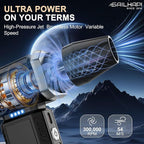 Powerful Turbo Fan 300000RPM, Handheld Office Duster Blower Replaced Can of Air, Rechargeable Durable Fan Cleaner for PC Gamers, Barber, Laptop, Computer Accessories & Snow Removal