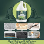Sprinkle & Sweep: Enzyme Carpet Shampoo - 1 Gal, Deep Cleaning Pet Stain & Odor Remover, Dog Cat Mess-Urine-Accident Solution, All Machine Compatible