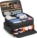 PGmoon 2 Layer Golf Trunk Organizer, Golf Car Storage Organizer with Individual Ventilated Compartment for 2 Pairs Shoes, Golf Car Locker for Balls, Clothes, Tees, Gloves, Accessories