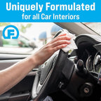 Fortress Car Interior Wipes with Microfiber Cloth (25 ct, Pack of 12) for Car Interior Cleaning, Dashboard, Seats, Detailing, and Steering Wheel [Travel Size] Skin-Safe Car Interior Cleaner Supplies
