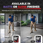 Premier Seal Non-Slip Concrete & Paver Sealer – Clear Anti-Slip Sealant for Pool Decks, Driveways & Garages - Matte Finish