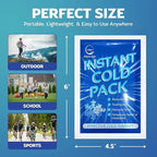 100 Pack Instant Cold Pack - Disposable Instant Ice Packs for Injuries Cold Compress Ice Pack for Pain Relief, Swelling 6 x 4.5 in