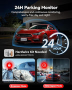 REDTIGER 4K Dash Cam Front and Rear, STARVIS 2 Sensor, 64GB Card Included, 4K/2.5K+1080P Dual Dash Camera for Cars Built-in WiFi GPS, 3.18 Inch IPS Screen, 170° Wide Angle, Parking Monitor (F7N Pro)