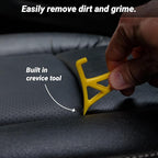Ultra Soft Boars Hair Detailing Brush, 3 in 1 Patent Pending Design, Detail Automotive Interior or Exterior, get Professional Results with Proper Detail Brushes Car Detailing
