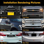 NATIKA Backup/Front/Side View Camera: No Distortion Effect Starlight Night Vision HD Metal Flush or Surface Mount 720P AHD and TVI Reverse Rear View Backup Camera for Cars Pickup Trucks SUVs RVs Vans