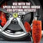 Speed Master Wheel Brush (Speed Master Mini) | Easy Cleaning for Narrow Wheel Spokes, Grills, and Engine Bays | Memory Foam Bristles | Safe on All Wheel Types