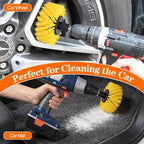 Drill Brush, Carpet Cleaning Brushes, for Floor, Grout, Car Mats, Tile, Bathroom, Carpet