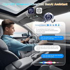 ATOTOZONE AD5 Wireless CarPlay Adapter & Android Auto Wireless Adapter, 2025 Upgrade Plug & Play AI Box CarPlay, Smart Box Compatible with YouTube, Dual Wi-Fi, ChatGPT
