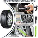 Car Detailing Kit Car Detailing Brush Set 62'' Mop Sponge with Long Handle&Chenille Replacement Head Auto Detailing Brushes Car Wash Kit Car Accessories Car Cleaning Tools for Interior/Exterior/Wheels