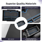 LUWU Center Console Organizer Compatible with Subaru Crosstrek & Impreza 2024-2026 Accessories Armrest Console Secondary Storage Box Insert Tray ABS Material with Coin Holder Blue