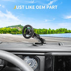 Magnetic Phone Mount Holder for 2024-2026 Jeep Wrangler JL 4XE Gladiator JT, for Magsafe iPhone 12-17 Series Accessories, 360° Adjustable, One-Hand, Off-Road Stable, No Darill Easy to Install