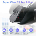 VIOFO Dual Dash Cam, 2K 1440P 60fps+1080P 30fps Front and Rear Dash Camera with Wi-Fi GPS, Parking Mode, Emergency Recording, Super Capacitor, Motion Detection (A129 Plus Duo)