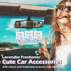 Grandma Gifts Car Air Freshener Accessories 3pcs,My Favorite People Call Me Grandma Gifts for Grandmother Christmas,Rustic Blue Flower Hanging Scent Fragrance Card for Women Closet Home Decor