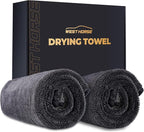 2-Pack Microfiber Car Drying Towel – Extra Large 24” x 36”, Streak-Free, Scratch-Free, and Ultra-Absorbent for Effortless Car Detailing
