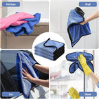 Shower Cleaning Cloths, Microfiber Towels for Cars, Soft, Absorbent, Quick Drying, and Non damaging car Cleaning Cloths, Car Drying Towels are Very Suitable for Cars, Trucks, Motorcycles