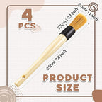 Patelai 4 Pack of Parts Cleaning Brush Home and Auto Use Parts Cleaner for Cleaning Auto Engine, Small Motors, Car Detailing, Wheels, Boats, Air Vents, Machinery