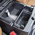 TACOBRO Center Console Organizer Compatible with Jeep Wrangler JL & JLU 2018 2019-2024 2025 2026 Accessories, Gladiator JT Truck 2020 2021 2022 2023-2026 Insert Tray Armrest Storage Box, Black