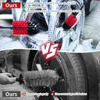 Wheel Brush, Soft Drill Wheel Cleaner Brush, Drill Brush for Car Wheel, No Scratches Highly Dense and Durable Car Wheel Brush Rim Tire Car Cleaning Brush for Wheels, Rims, Engines, Exhaust
