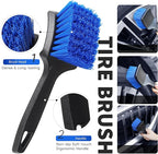 5-12ft Car Wash Kit,8 Piece,Thickened Aluminum Telescopic Rod,Cleaning Brush,Tire Brush,180 ° Chenille Mop,Fiber Towel,Storage Bag,2-Piece Detail Brush,Car,RV,Truck Clean Kit