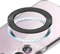 Sinjimoru for MagSafe Sticker, Magnetic Ring for Phone Case, Adaptor for MagSafe, 1000g Magnet Strength, Wireless Charging, M-Ring Plate Black