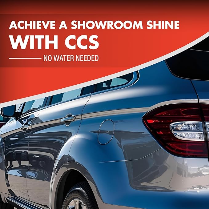CCS Multi Surface Cleaner - Bug Remover for Motorcycles, Cars, Trucks, RVs, Boats - Clear Coat Ceramic Alternative - Top Coat Shine and Protection Technology (2 pack 2 oz w/towel)