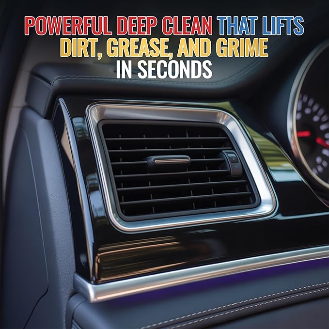 Heavy Duty Plastic & Vinyl Cleaner 16 oz – Deep Clean Spray for Vinyl Seats, Dashboards, Door Panels & Exterior Trim – Non-Greasy, Residue-Free Finish for Cars, Trucks & SUVs