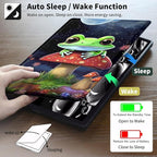 Case for 6" Kindle (11th Generation-2024/2022 Release),360 Degree Rotating Swivel PU Leather Stand Flip Folio Cover with Auto Wake/Sleep for Kindle 11th Generation 2024,Cute Frog Mushroom