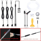 4 m Optic Fiber Car Ambient Lighting Kit Bluetooth App Control 64 Colors Multicoloured Music Interior Lighting Kit 12V 1W