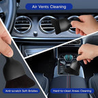 Qydipclin 10pcs Windshield Cleaner Tool, Car Window Cleaning Wash Kit with 4 Reusable Microfiber Pads 1 Spray Bottle and Extendable Handle Auto Glass Wiper Kit, Blue