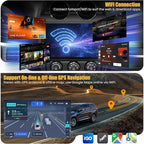 8 Core 6GB+128GB Car Radio for for Jeep Patriot Compass 2010-2016,10.2 Inch QLED Touch Screen Car Stereo with Carplay&Android Auto,WiFi,GPS Navigation,Bluetooth,FM&AM Radio,Android 15