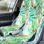 Hahafelt 1 Pack Car Seat Towel Covers with Storage Bag, 63 x 32 Inch Universal Non Slip Waterproof Sweat Protector for Car Truck, Gym Swimming Running, Machine Washable (Tropical Toucan)