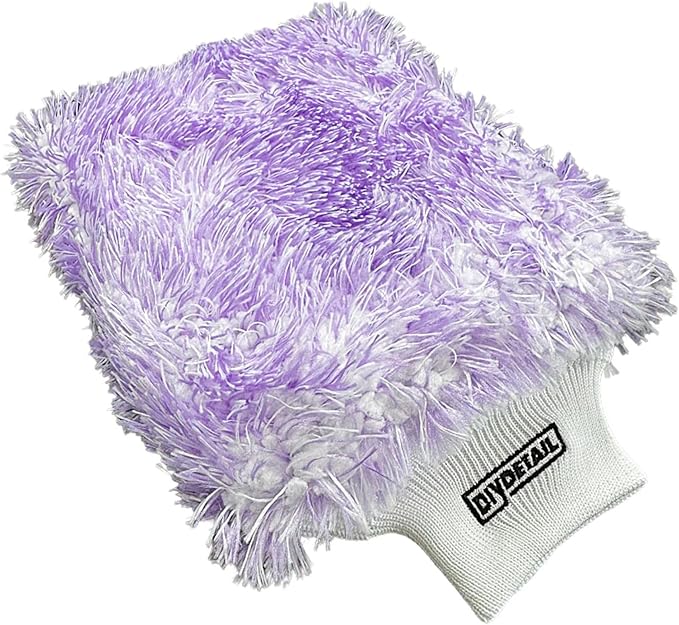 diy detail Incredible Microfiber Wash Mitt – Ultra-Soft Chenille Glove for Scratch-Free Car Washing, Detailing – High Suds Retention, Reusable & Machine Washable - 8" x 7"