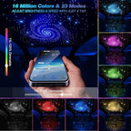 VASTFIRE 16W Starlight Headliner Kit 500 pcs Fiber Optic Star Ceiling Light Constant-On RGBW App/Remote Control for Car Roof Interior Decoration