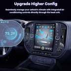 12.1" Radio Upgrade for Chevy Silverado GMC Sierra 2014-2018 8Core Sierra Stereo Android 13 T-Style Vertical Screen Headunit Wireless CarPlay Android Auto GPS 48EQ Backup Camera Mic,4+64G