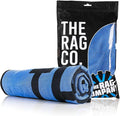 The Rag Company - Slim Dryer Towel - Ultra-Absorbent Korean Microfiber, Suede Edge, 25"x35" Royal Blue