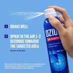 Ozium Air Sanitizer Spray - Room Odor Eliminator for Home, Car, and Office - New Car - 8 oz Can - 6 Pack