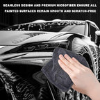 Car Microfiber Towels, 23.6" × 15.7" Ultra Absorbent Drying Towel Twisted-Loop Detailing Cloth, 1200GSM Thick Cleaning Cloth Scratch-Free Quick Dry Towel for Car Truck SUV