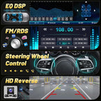 EKAT Car Radio Stereo for Jeep Wrangler JK 2007-2018 Compass Grand Cherokee Dodge Ram with Carplay/Android Auto Upgrade 2GB+64GB