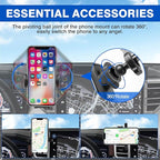Autorder Phone Holder for Toyota Tundra 2022-2025 2026/Sequoia 2023-2025 2026 Accessories Center Console Dashboard Organizer with Gopro Mount and Card Slot 360° Rotation Phone Mount Stand