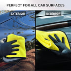 The Pro Stuff® Car Detailing Microfiber Towels - 600 GSM Thick Plush Auto Towels | Super Soft Dual-Sided for Cleaning, Washing, Buffing | Tagless, Scratch-Free, Lint Free Cloth (16"x16") (Pack of 12)
